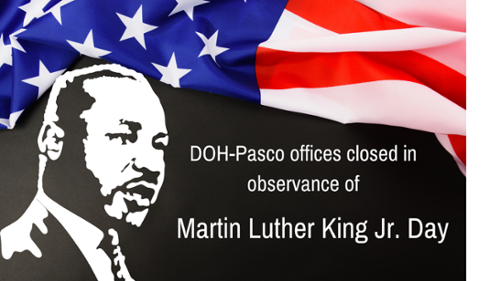 DOH-Pasco Closed in Observance of MLK Jr. Day