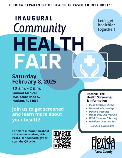 Flyer on Community Health Fair 