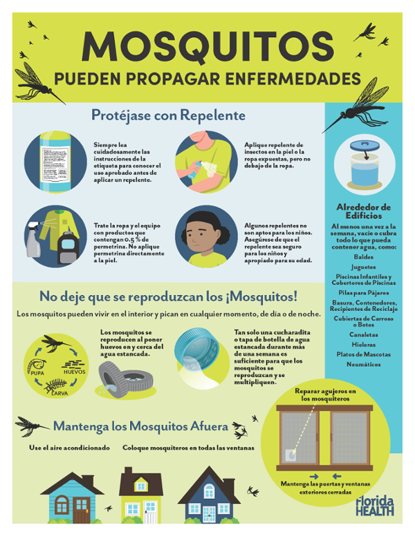 Flyer on Mosquito Protection in Spanish 