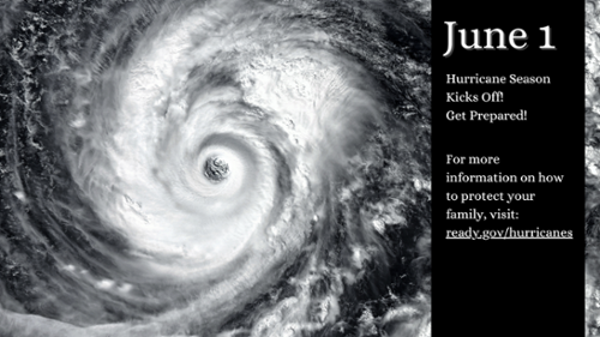 social graphic on hurricane season