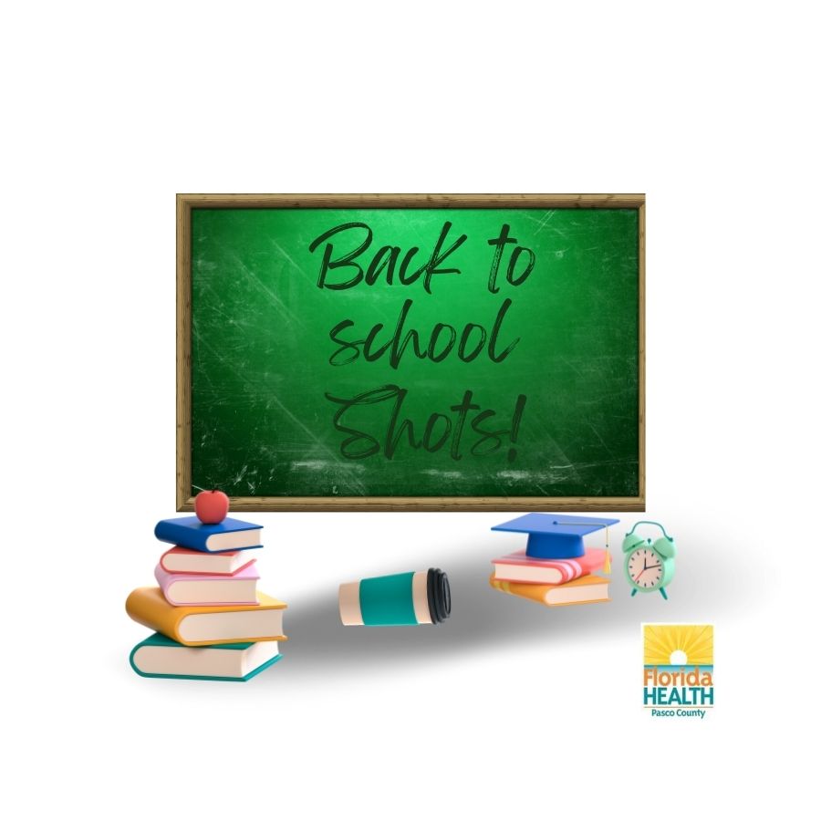 Social Graphic Back to School Chalkboard and Books 