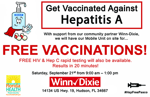 Winn-Dixie Hep A Outreach Poster