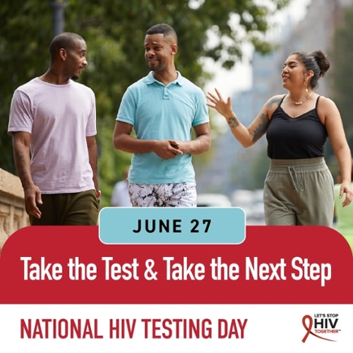 National HIV testing day graphic